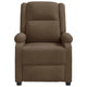 Keo Manual Reclining Massage Chair | Padded Arms | Brown Polyester BM339695