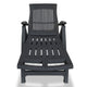 Reny Outdoor Foldable Sun Lounger | Adjustable Back | Black BM339696