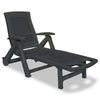 Reny Outdoor Foldable Sun Lounger | Adjustable Back | Black