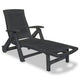 Reny Outdoor Foldable Sun Lounger | Adjustable Back | Black