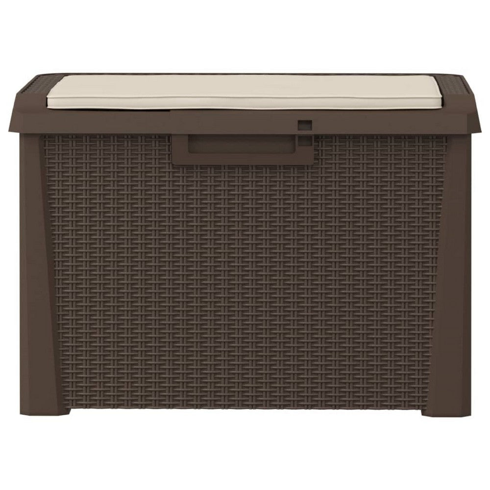 Jely Outdoor Garden Storage Box w Seat Cushion | 29’’ | Brown BM339700
