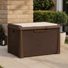 Jely Outdoor Garden Storage Box w Seat Cushion | 29’’ | Brown BM339700