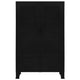 Miry Tall Office Cabinet | 2 Drawers w 2 Mesh Front Doors | Black Steel BM339701