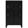 Nix Tall Storage Chest | 6 Doors w 3 Shelves | Matte Black Steel BM339702