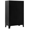 Nix Tall Storage Chest | 6 Doors w 3 Shelves | Matte Black Steel BM339702
