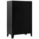 Nix Tall Storage Chest | 6 Doors w 3 Shelves | Matte Black Steel BM339702