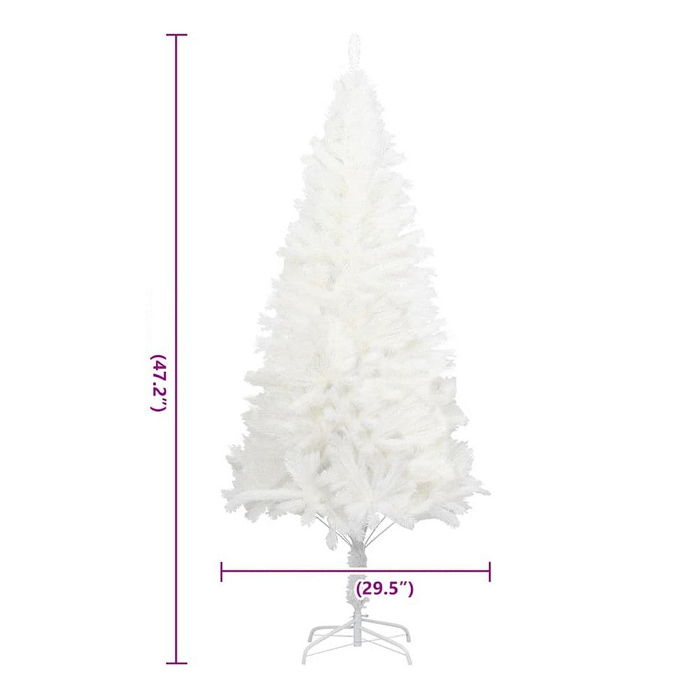 Zeny 48’’ Faux Christmas Tree | Snowy White Design | Sturdy Steel Base BM339704