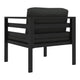 Xem Outdoor Sofa Chair | Fiberfill Seat & Back Cushions | Anthracite Black BM339705