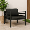 Xem Outdoor Sofa Chair | Fiberfill Seat & Back Cushions | Anthracite Black BM339705