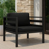 Xem Outdoor Sofa Chair | Fiberfill Seat & Back Cushions | Anthracite Black BM339705
