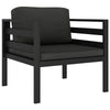 Xem Outdoor Sofa Chair | Fiberfill Seat & Back Cushions | Anthracite Black