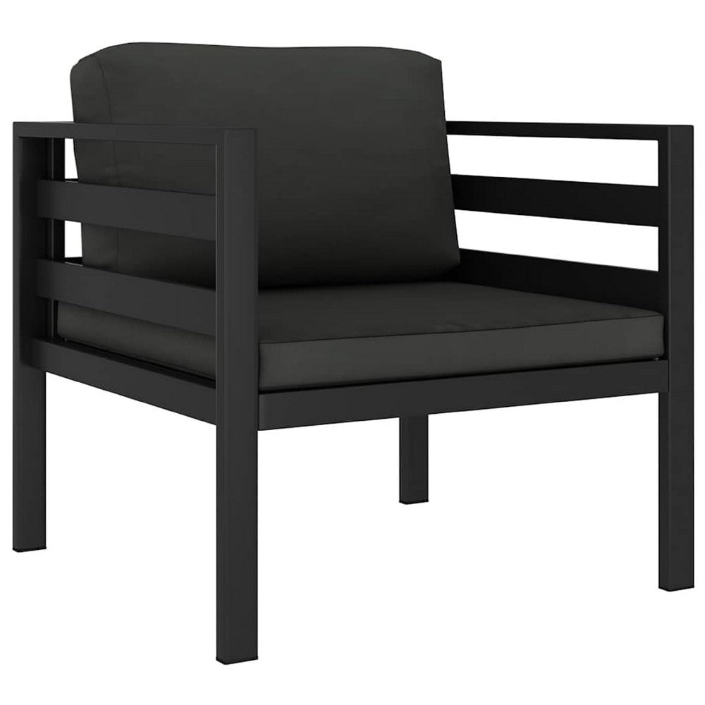 Xem Outdoor Sofa Chair | Fiberfill Seat & Back Cushions | Anthracite Black
