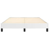Ceri Full Size Bed Frame| White Faux Leather| Low Profile Legs BM339708