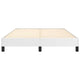 Ceri Full Size Bed Frame| White Faux Leather| Low Profile Legs BM339708