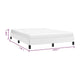 Ceri Full Size Bed Frame| White Faux Leather| Low Profile Legs BM339708