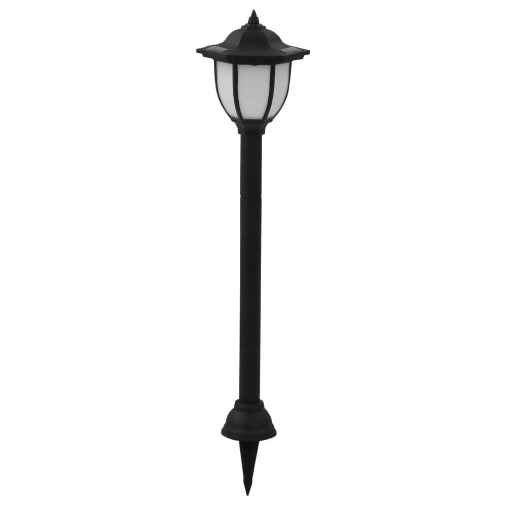 Myna Outdoor Solar-Power Lamp Set of 3 | White LED | Classic Black Finish BM339711