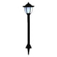 Myna Outdoor Solar-Power Lamp Set of 3 | White LED | Classic Black Finish BM339711