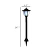 Myna Outdoor Solar-Power Lamp Set of 3 | White LED | Classic Black Finish BM339711