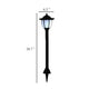 Myna Outdoor Solar-Power Lamp Set of 3 | White LED | Classic Black Finish BM339711