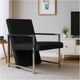Sanna Ergonomic Armchair | Cubic Solid Wood Frame | Black Faux Leather BM339714