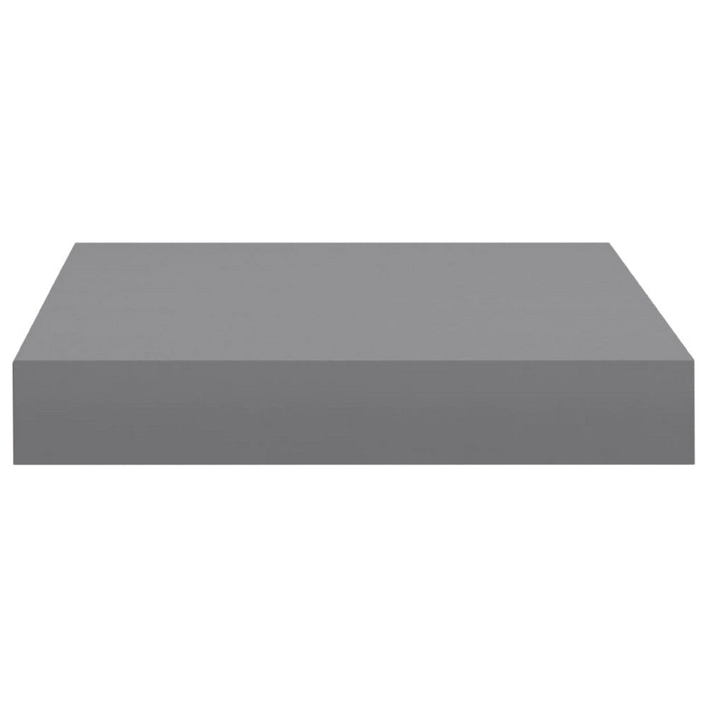 Hannah Floating Wall Shelf Set of 2 | 9x9 Square Frame | Gray Honeycomb | Metal BM339718
