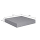 Hannah Floating Wall Shelf Set of 2 | 9x9 Square Frame | Gray Honeycomb | Metal BM339718