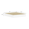 Hannah Floating Wall Shelf Set of 2 | 9x9 Square Frame | Oak-White Honeycomb BM339719