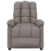 Dino Manual Recliner Massage Chair w Adjustable Headrests | Taupe BM339725
