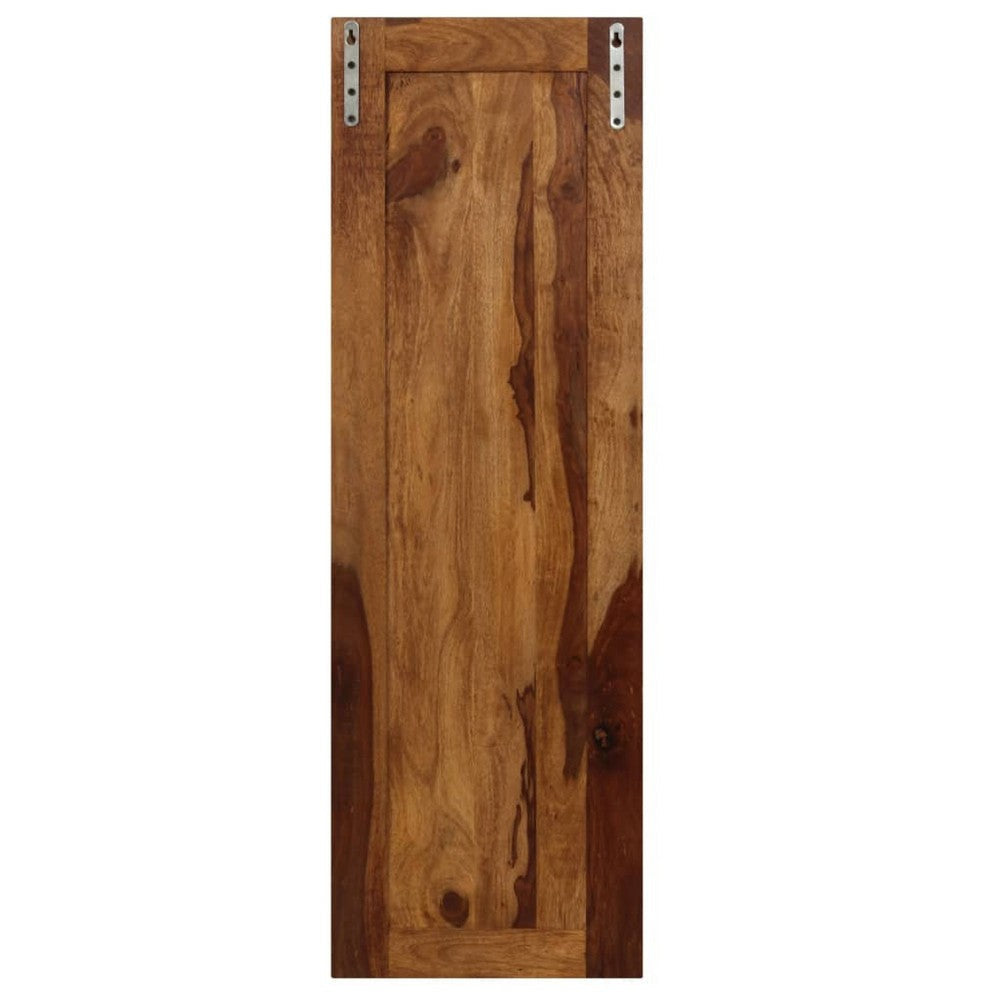 Dough Set of 2 Wall Mounted Coat Racks w 8 Hooks | Brown Sheesham Wood BM339732