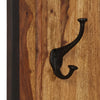 Dough Set of 2 Wall Mounted Coat Racks w 8 Hooks | Brown Sheesham Wood BM339732