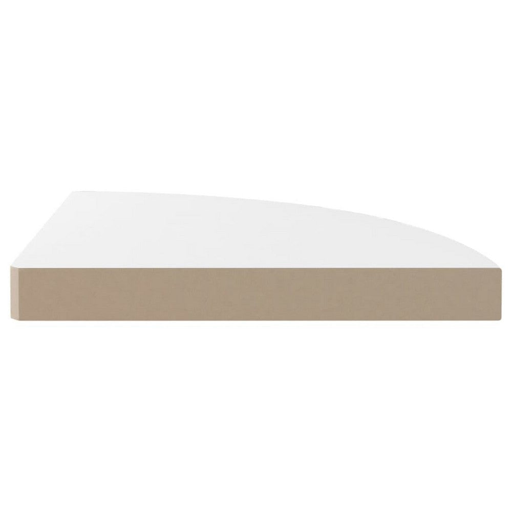 Phoebs Corner Wall- Mounted Shelf | White Honeycomb | Metal Accents | 14’’ BM339733