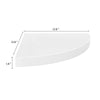 Phoebs Corner Wall- Mounted Shelf | White Honeycomb | Metal Accents | 14’’ BM339733