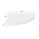 Phoebs Corner Wall- Mounted Shelf | White Honeycomb | Metal Accents | 14’’ BM339733