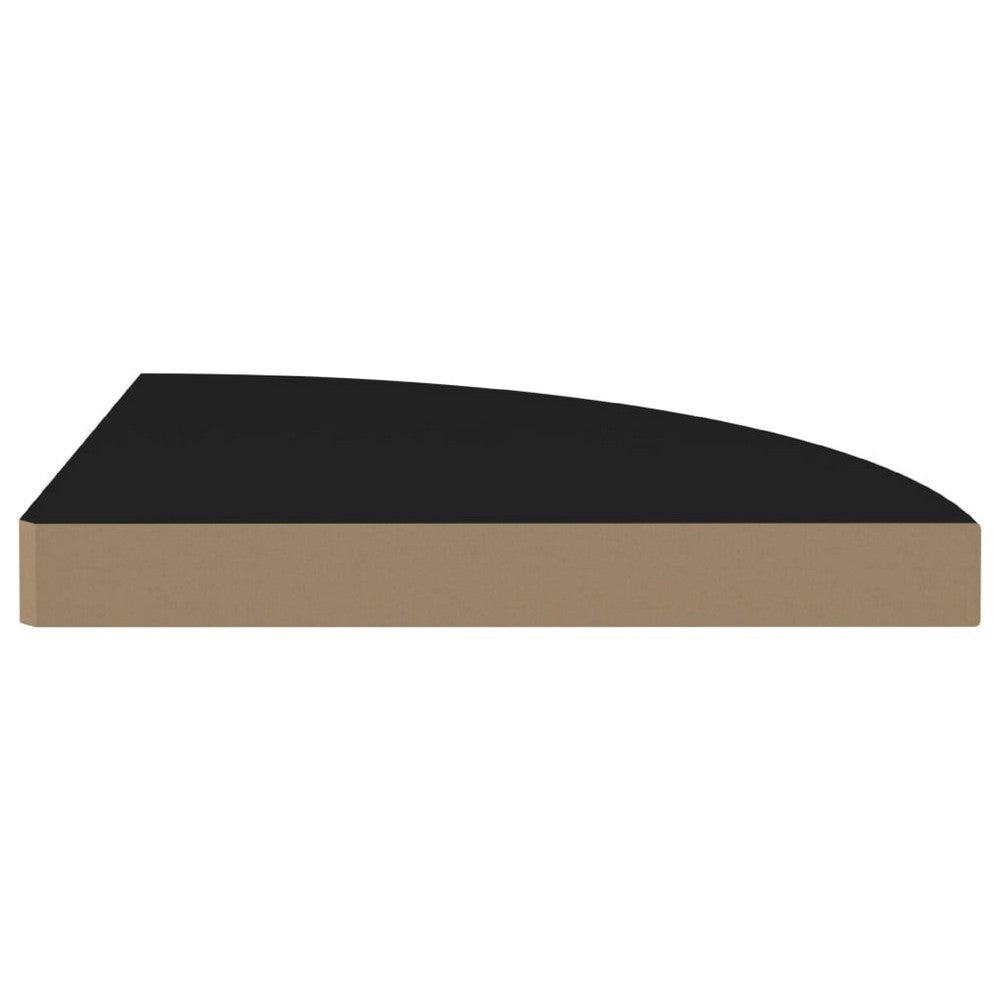 Phoebs Corner Wall- Mounted Shelf | Black Honeycomb | Metal Accents | 14’’ BM339736