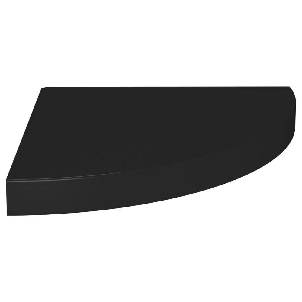 Phoebs Corner Wall- Mounted Shelf | Black Honeycomb | Metal Accents | 14"