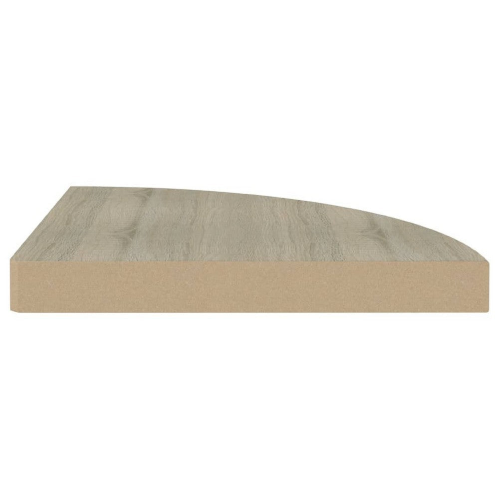 Phoebs Corner Wall- Mounted Shelf | Brown Honeycomb | Metal Accents | 14’’ BM339740