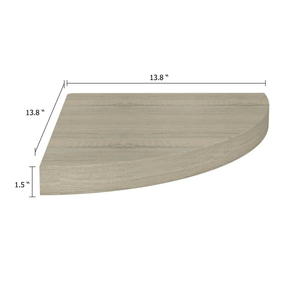 Phoebs Corner Wall- Mounted Shelf | Brown Honeycomb | Metal Accents | 14’’ BM339740