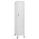 Sonia Rectangular Locker Cabinet w Shelf | Hanging Bar | Gray Steel