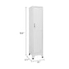 Sonia Rectangular Locker Cabinet w Shelf | Hanging Bar | Gray Steel BM339743