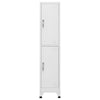 Sonia Rectangular Locker Cabinet w 2 Lockable Doors | Gray Steel BM339744