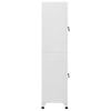 Sonia Rectangular Locker Cabinet w 2 Lockable Doors | Gray Steel BM339744