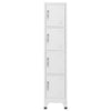 Sonia Rectangle Locker Cabinet | 4 Doors | Industrial Design | Gray Steel BM339745