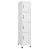 Sonia Rectangle Locker Cabinet | 4 Doors | Industrial Design | Gray Steel