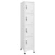 Sonia Rectangle Locker Cabinet | 4 Doors | Industrial Design | Gray Steel