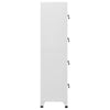Sonia Rectangle Locker Cabinet | 4 Doors | Industrial Design | Gray Steel BM339745