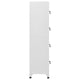 Sonia Rectangle Locker Cabinet | 4 Doors | Industrial Design | Gray Steel BM339745