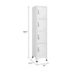 Sonia Rectangle Locker Cabinet | 4 Doors | Industrial Design | Gray Steel BM339745