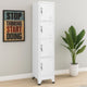 Sonia Rectangle Locker Cabinet | 4 Doors | Industrial Design | Gray Steel