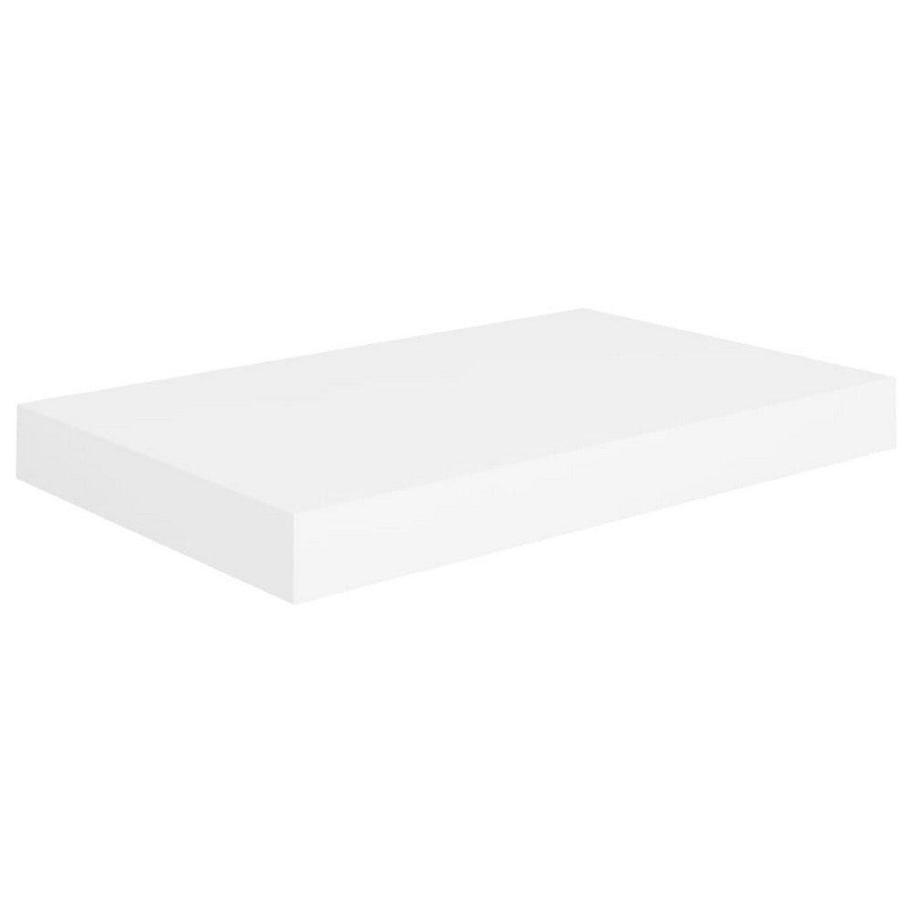 Yuna Floating Wall Shelf Set of 2 | White Honeycomb MDF | Metal Accents BM339747