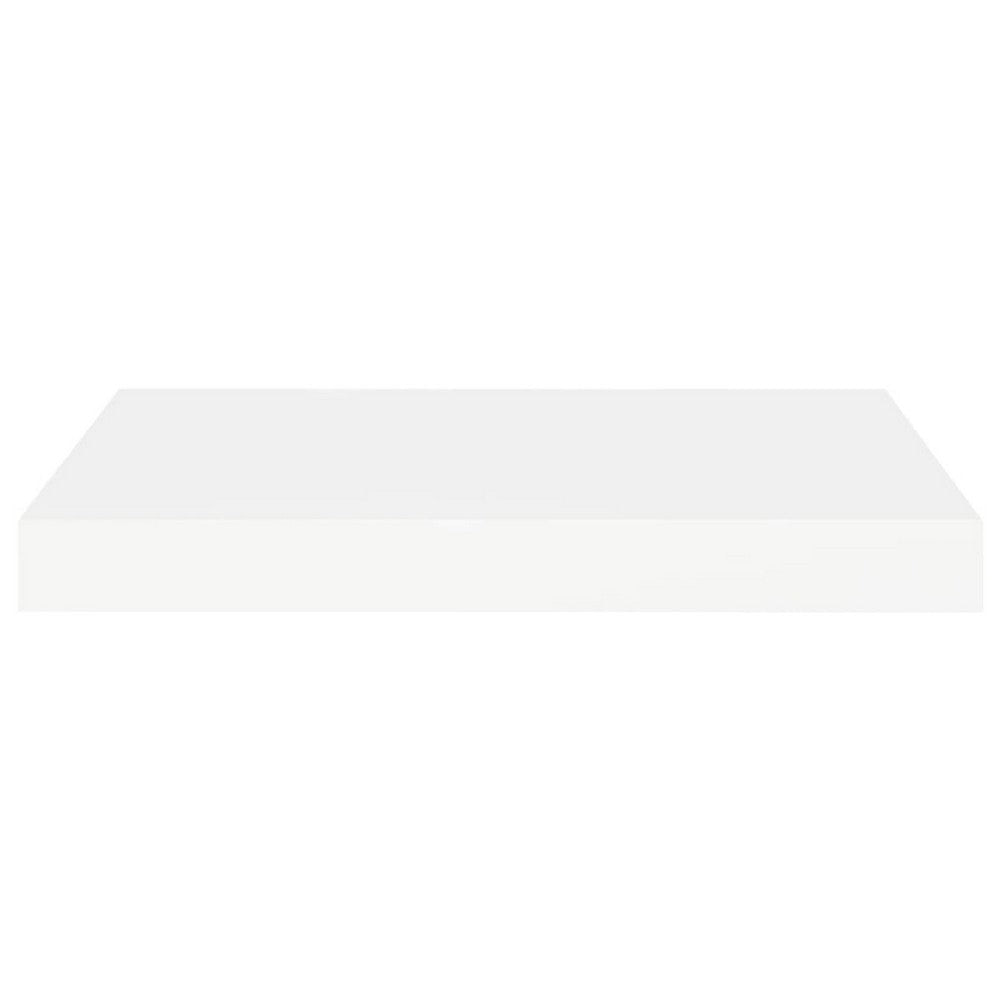 Yuna Floating Wall Shelf Set of 2 | White Honeycomb MDF | Metal Accents BM339747